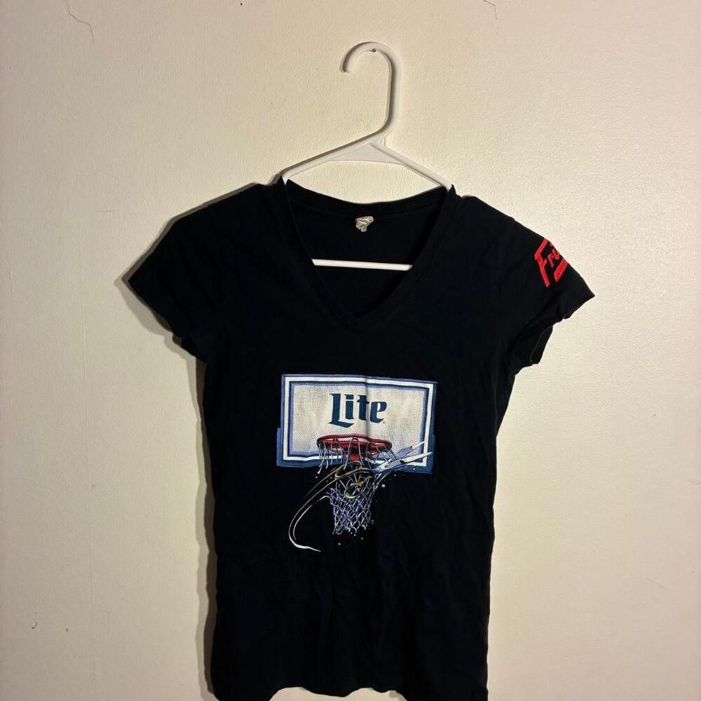 Miller Women's Black and Navy T-shirt